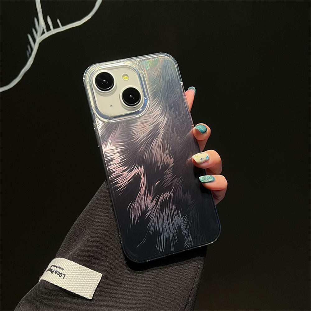 LuxuryKase LK156 Fox Tail Hot Stamping Case Cover For iPhone 11 12 13 14 15 Pro Max