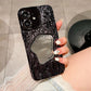 LuxuryKase LK149 Makeup Mirror Creative 3D Rock Pattern Shockproof Case For iPhone