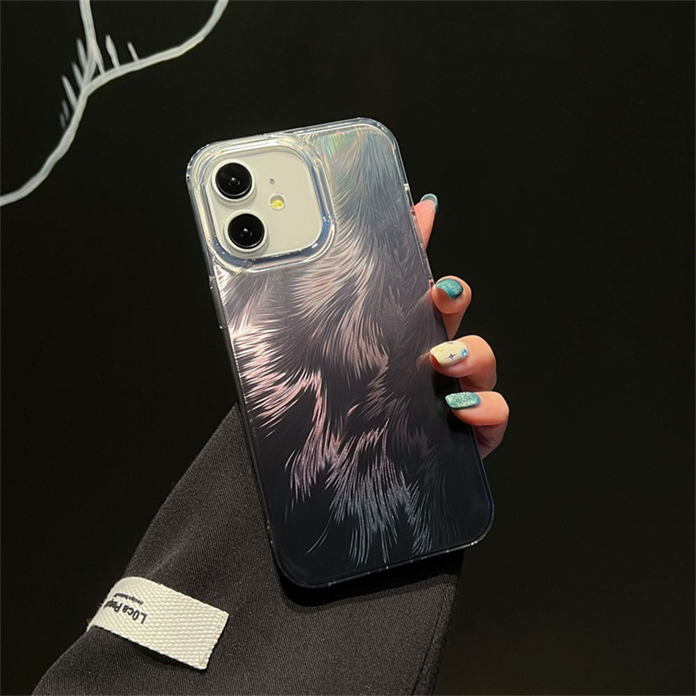 LuxuryKase LK156 Fox Tail Hot Stamping Case Cover For iPhone 11 12 13 14 15 Pro Max