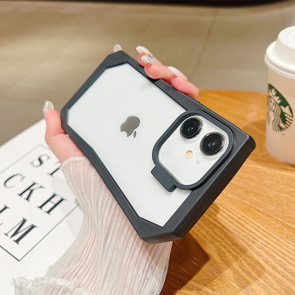 LuxuryKase LK141 Simple Transparent Irregular Shape Case For iPhone