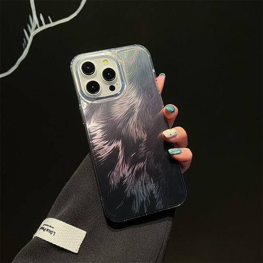 LuxuryKase LK156 Fox Tail Hot Stamping Case Cover For iPhone