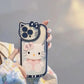 LuxuryKase LK163 Cute Kitty 3D Mirror Case Cover For iPhone