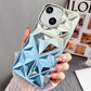 LuxuryKase LK136 Anti Yellowing Electroplated Diamond Gradient Pattern Case For iPhone 11 12 13 14 15 Plus Pro Max