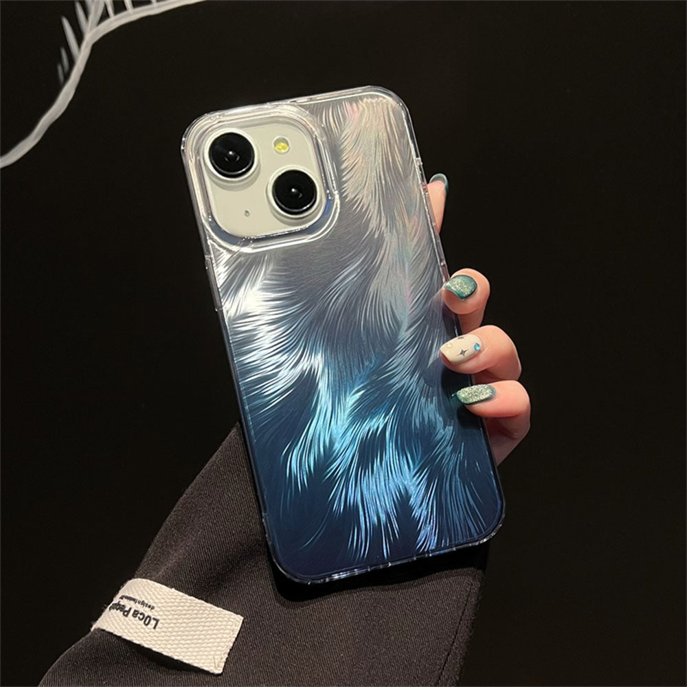 LuxuryKase LK156 Fox Tail Hot Stamping Case Cover For iPhone 11 12 13 14 15 Pro Max