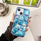 LuxuryKase LK145 Electroplated Marble Look Soft Shell Case For - iPHONE