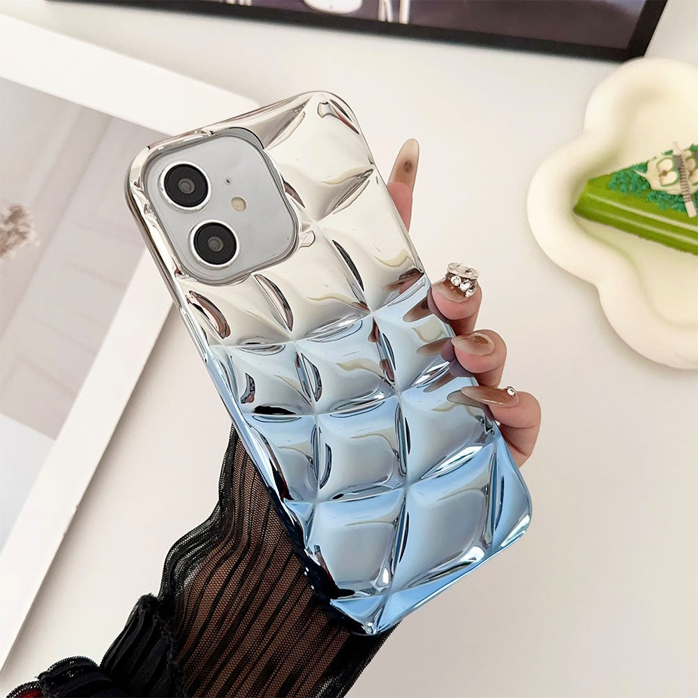 LuxuryKase LK146 Electroplated Cushion Gradient Case For iPhone 11 12 13 14 15 Plus Pro Max