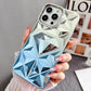 LuxuryKase LK136 Anti Yellowing Electroplated Diamond Gradient Pattern Case For iPhone 11 12 13 14 15 Plus Pro Max