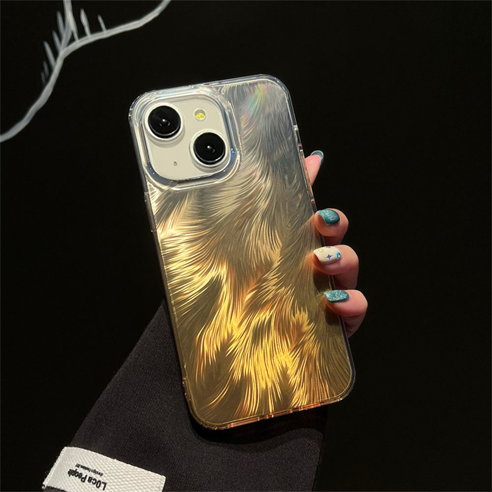 LuxuryKase LK156 Fox Tail Hot Stamping Case Cover For iPhone 11 12 13 14 15 Pro Max