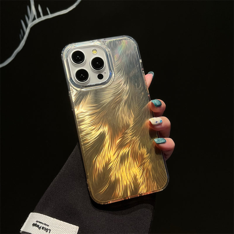 LuxuryKase LK156 Fox Tail Hot Stamping Case Cover For iPhone 11 12 13 14 15 Pro Max