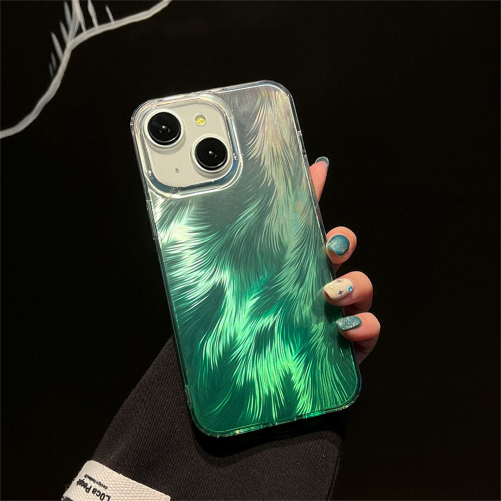 LuxuryKase LK156 Fox Tail Hot Stamping Case Cover For iPhone 11 12 13 14 15 Pro Max