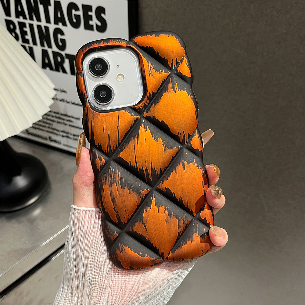 LuxuryKase LK139 Puffer Design Double Shaded Print Case For iPhone