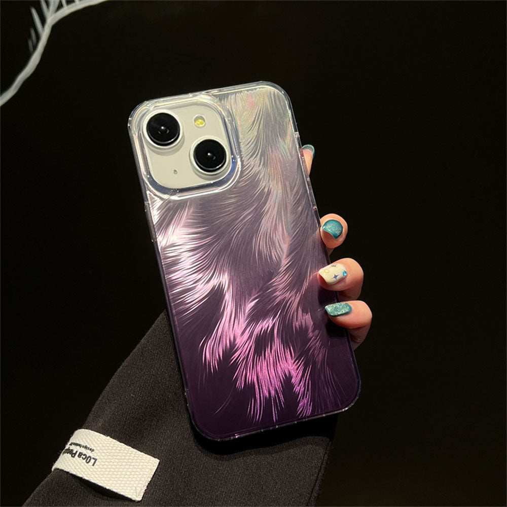 LuxuryKase LK156 Fox Tail Hot Stamping Case Cover For iPhone 11 12 13 14 15 Pro Max