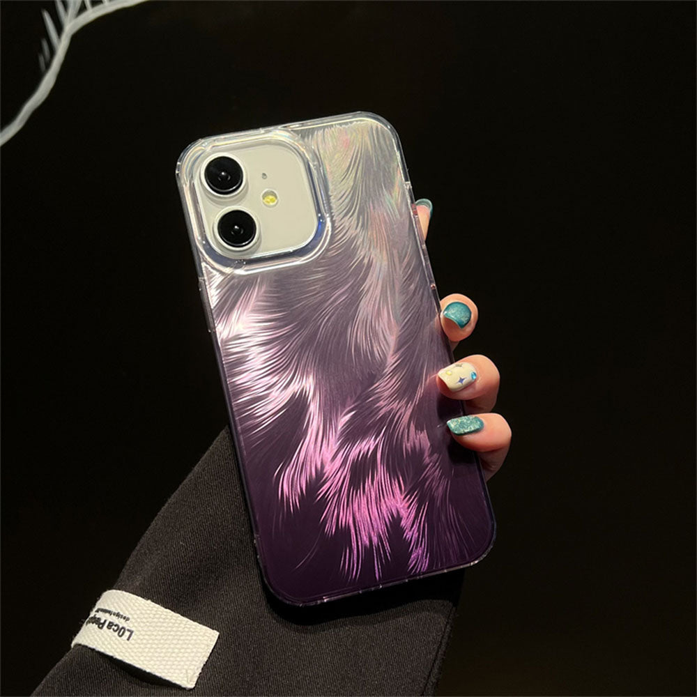 LuxuryKase LK156 Fox Tail Hot Stamping Case Cover For iPhone 11 12 13 14 15 Pro Max