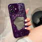 LuxuryKase LK149 Makeup Mirror Creative 3D Rock Pattern Shockproof Case For iPhone