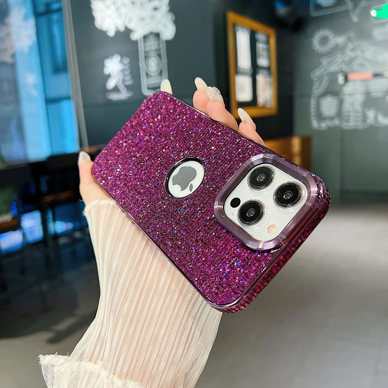 LuxuryKase LK140 Fashion Bling Glitter Case For iPhone 11 12 13 14 Plus Pro Max