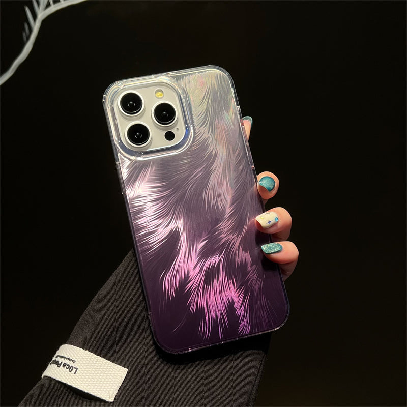 LuxuryKase LK156 Fox Tail Hot Stamping Case Cover For iPhone 11 12 13 14 15 Pro Max