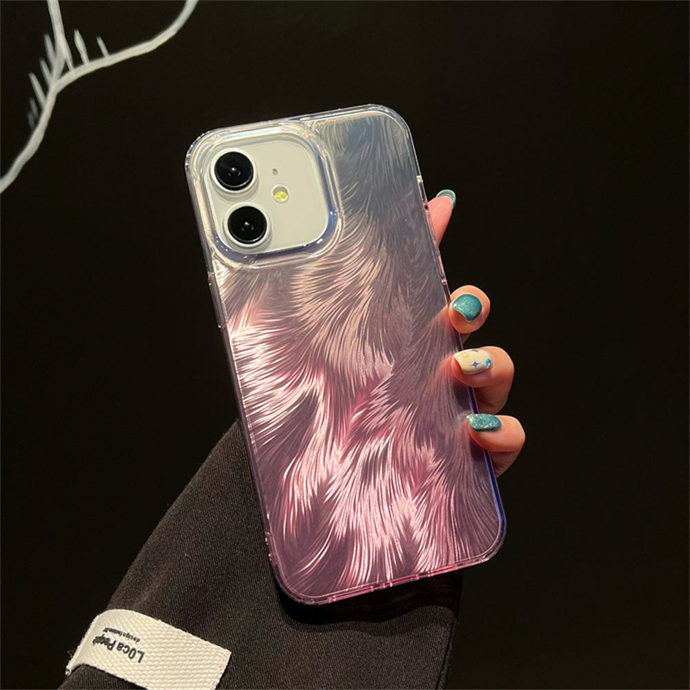 LuxuryKase LK156 Fox Tail Hot Stamping Case Cover For iPhone 11 12 13 14 15 Pro Max