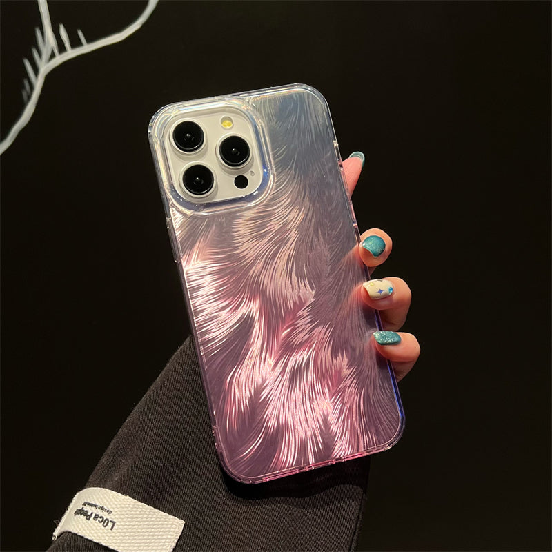 LuxuryKase LK156 Fox Tail Hot Stamping Case Cover For iPhone 11 12 13 14 15 Pro Max