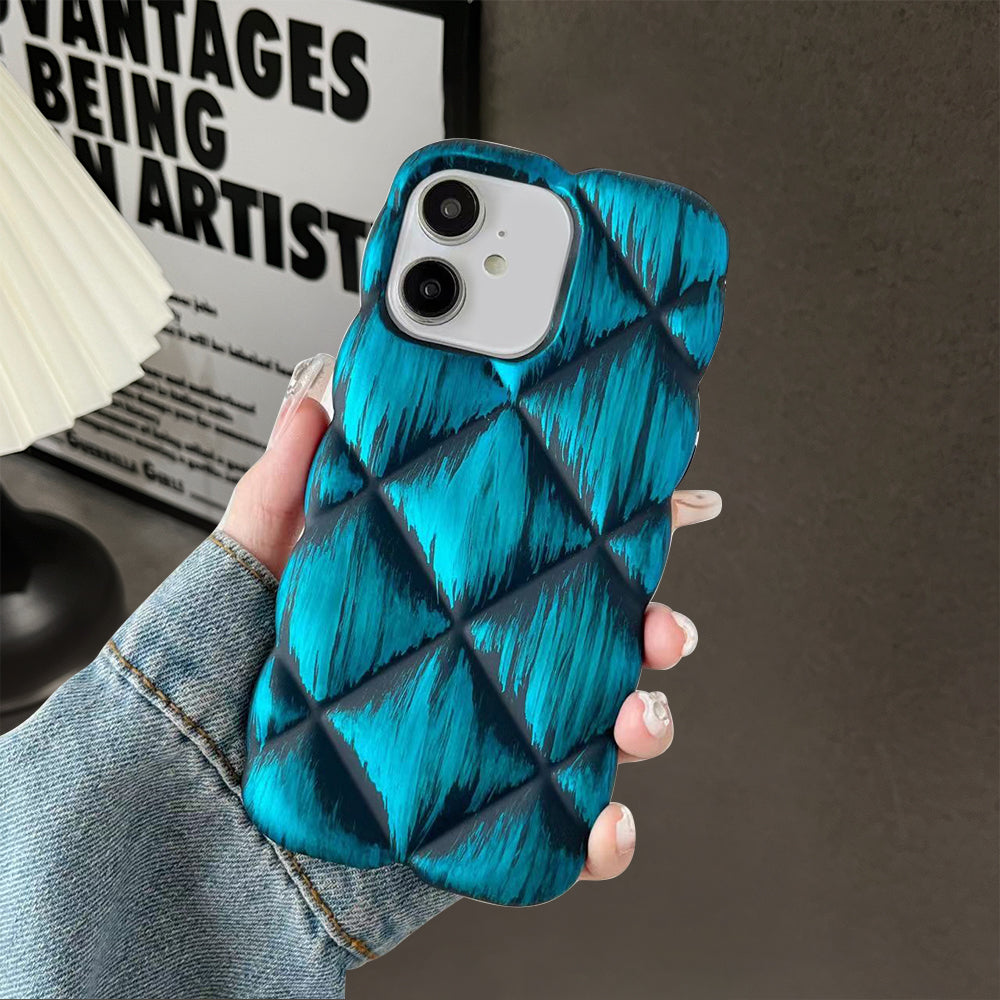 LuxuryKase LK139 Puffer Design Double Shaded Print Case For iPhone