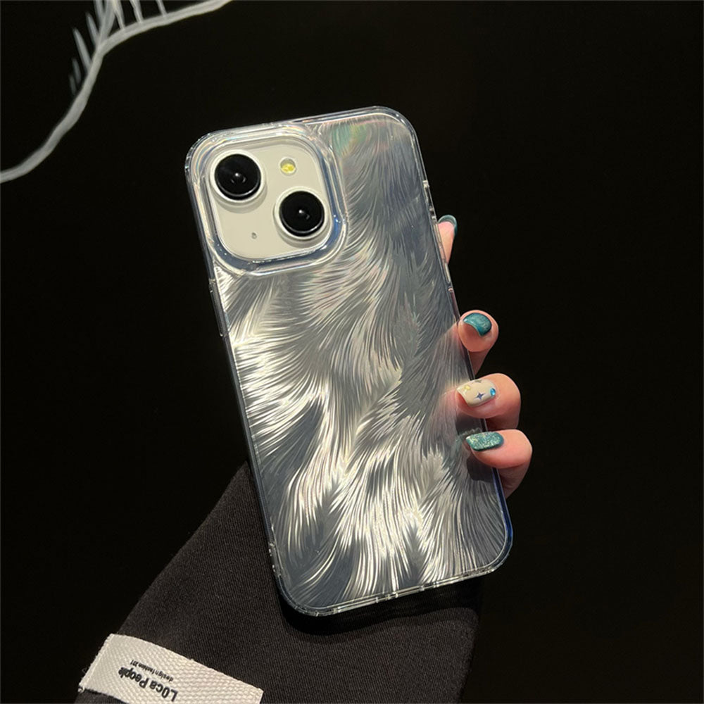 LuxuryKase LK156 Fox Tail Hot Stamping Case Cover For iPhone 11 12 13 14 15 Pro Max