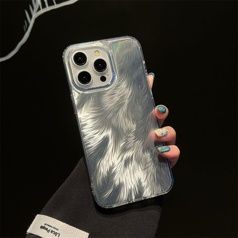 LuxuryKase LK156 Fox Tail Hot Stamping Case Cover For iPhone 11 12 13 14 15 Pro Max