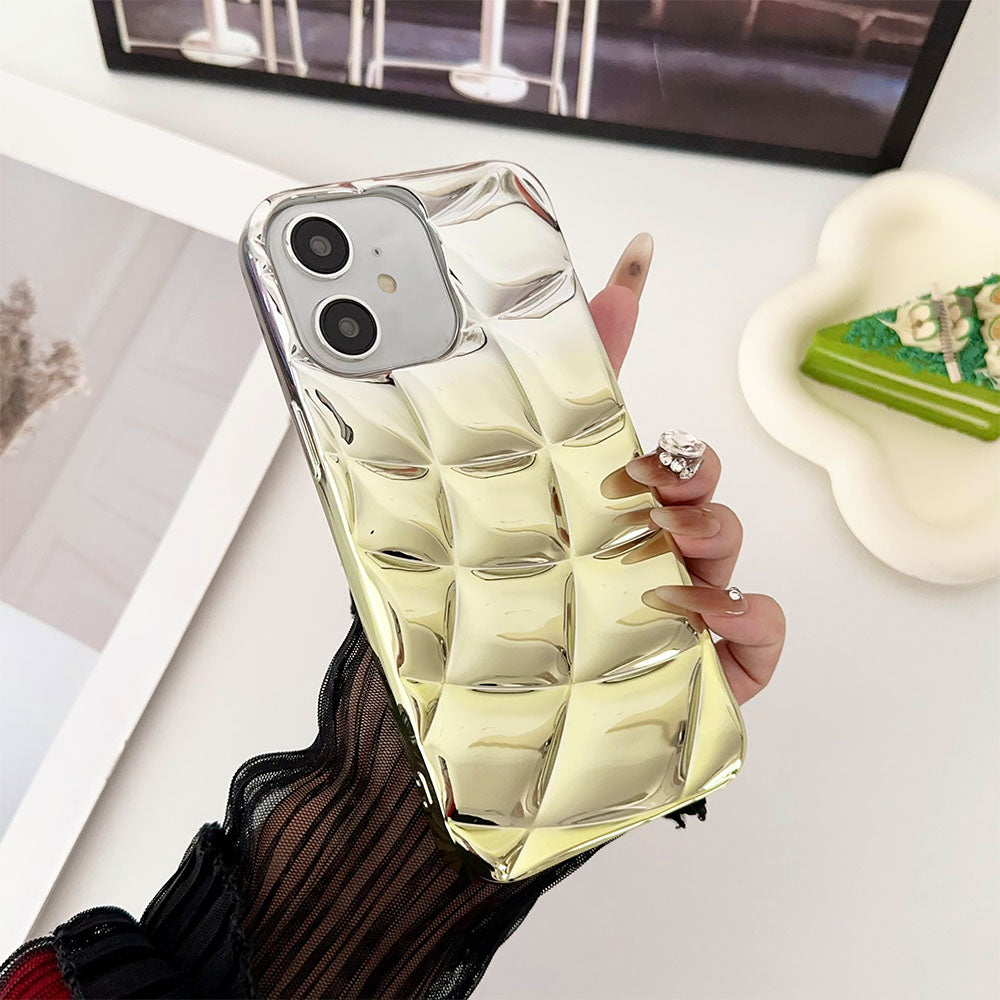 LuxuryKase LK146 Electroplated Cushion Gradient Case For iPhone 11 12 13 14 15 Plus Pro Max