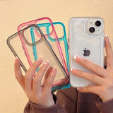 LuxuryKase Acrylic Clear Hard ShockProof Armour Case For Iphone