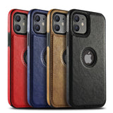 Luxurykase Business Style PU Leather Shockproof Case For Iphone 11 12 13 14 Plus Mini Pro Max