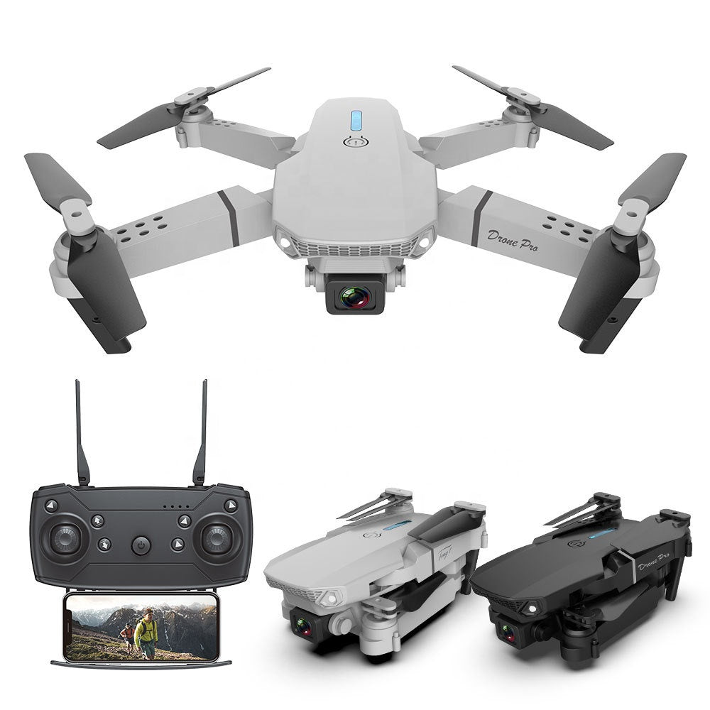 E88Pro Remote Control Drone 4K Professional With 1080P Wide Angle HD Camera Foldable Helicopter