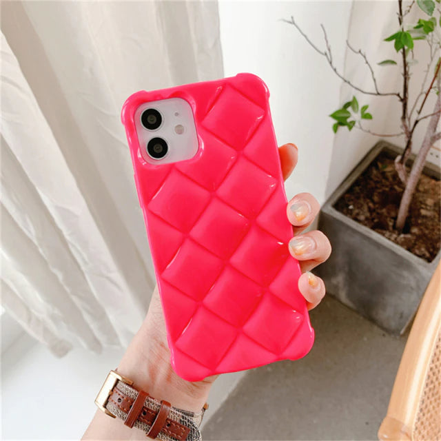 Us Lite Luxury Diamond Texture Soft Jelly Candy Silicone Case for iPhone 11 12 13 Mini Pro Max