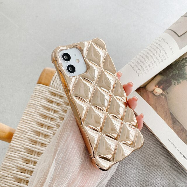 Us Lite Jelly Soft 3D Plating Phone Case For Iphone