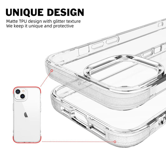 LuxuryKase Clear Shockproof Case Cover For Iphone 11 12 13 14 Plus Mini Pro Max