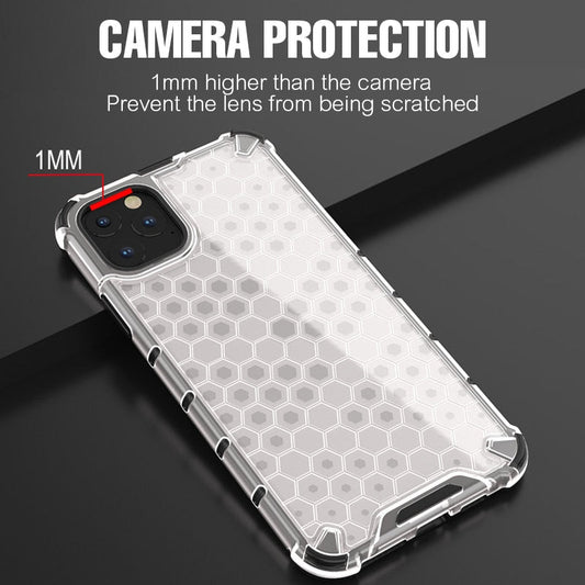 LuxuryKase Transparent Honeycomb Clear Shockproof Hybrid TPU Armor Case Cover For Iphone 11 12 13 14 Plus Mini Pro Max