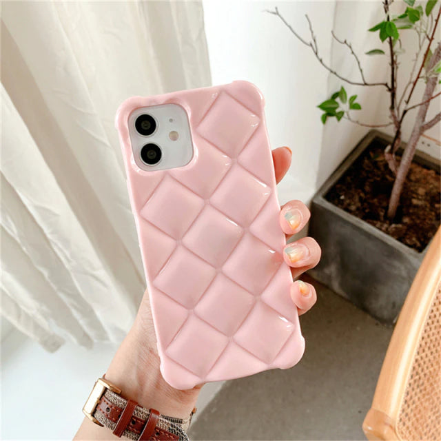 Us Lite Luxury Diamond Texture Soft Jelly Candy Silicone Case for iPhone 11 12 13 Mini Pro Max