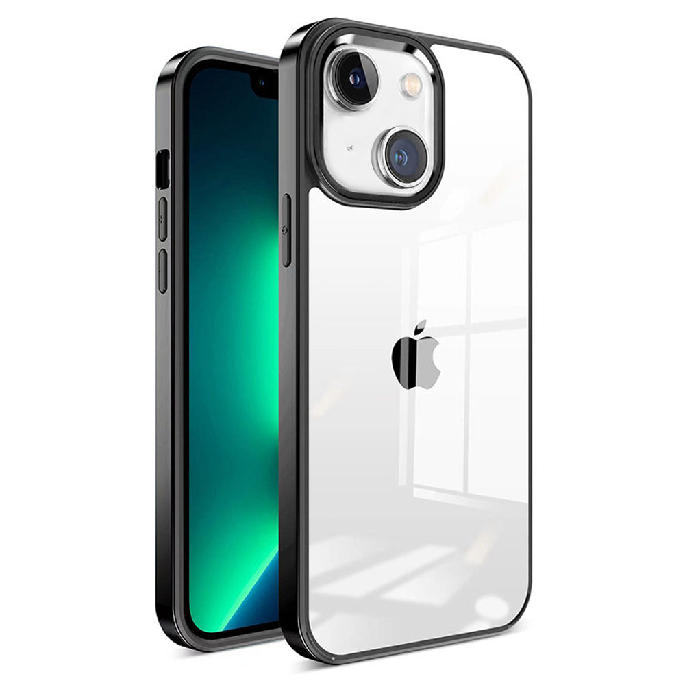 LuxuryKase New Skin 3 in 1 Transparent Plating Shockproof Case Cover For Iphone