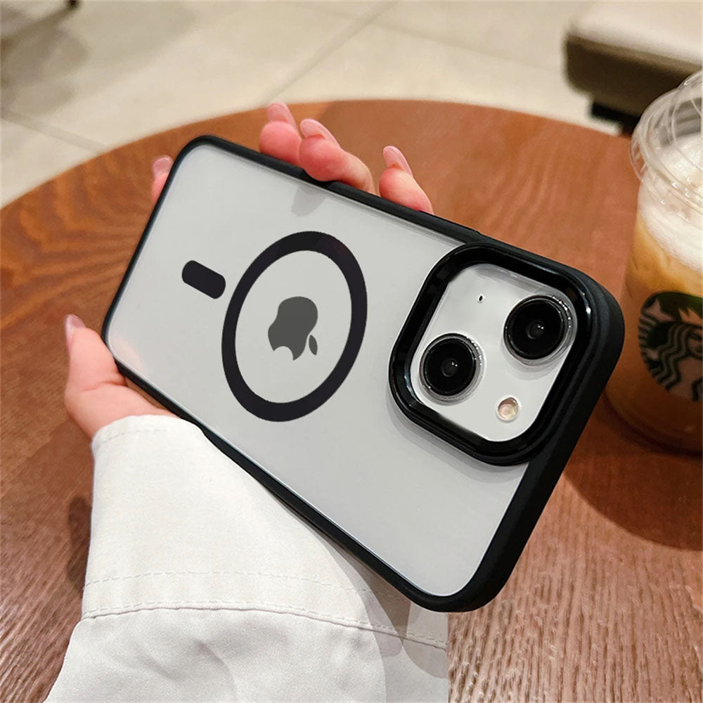 LuxuryKase LK096 Mag-Safe Magnetic Wireless Charging Lens Protector Case Cover for iPhone 11 12 13 14 15 Plus Pro Max