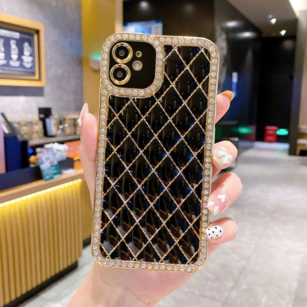 LuxuryKase Electroplated Glitter Diamond Rhinestone Phone Case For Iphone