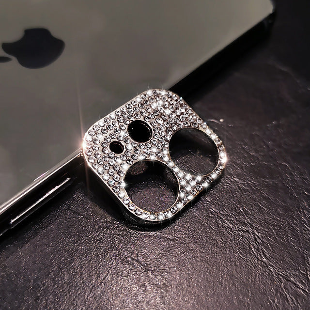 Us Lite Luxury Kase Shockproof for iPhone Shiny Rhinestone Glitter Phone Camera Lens Diamond Protector Cover for iPhone 11 12 13 14 Plus Mini Pro Max