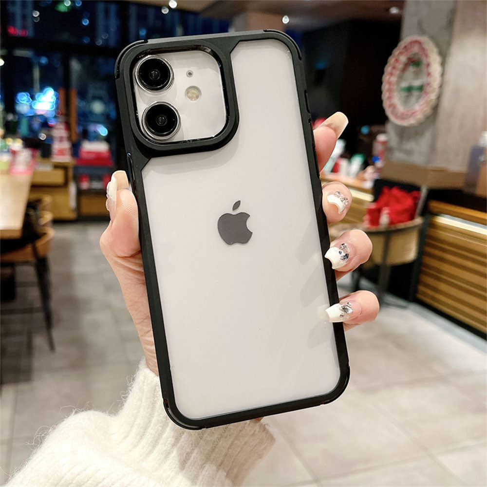 LuxuryKase LK112 Acrylic Clear Hard Bumper Case For iPhone 11 12 13 14 15 Plus Pro Max