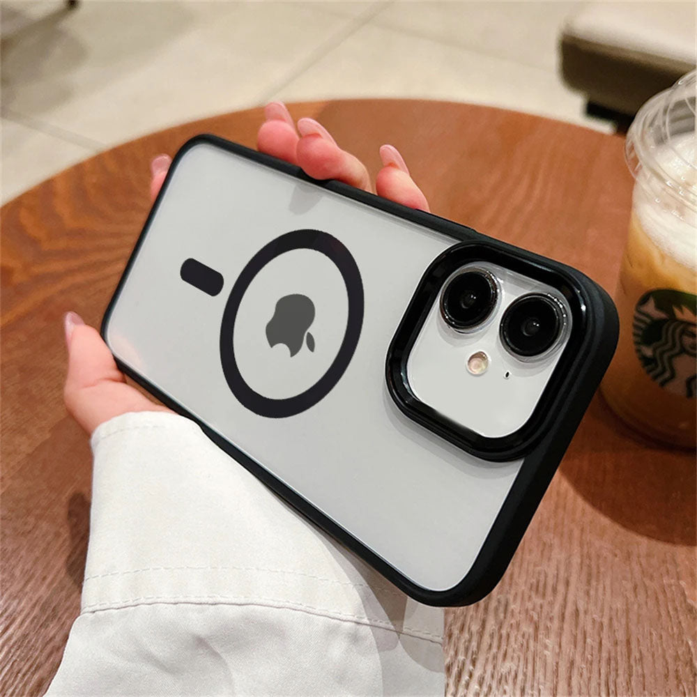 LuxuryKase LK096 Mag-Safe Magnetic Wireless Charging Lens Protector Case Cover for iPhone 11 12 13 14 15 Plus Pro Max