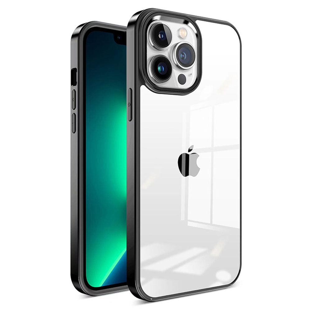 LuxuryKase New Skin 3 in 1 Transparent Plating Shockproof Case Cover For Iphone