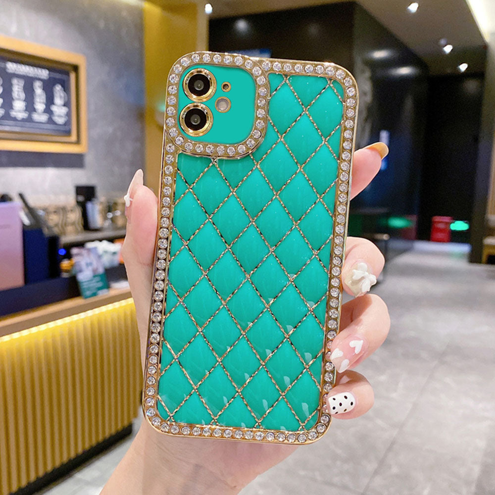 LuxuryKase Electroplated Glitter Diamond Rhinestone Phone Case For Iphone