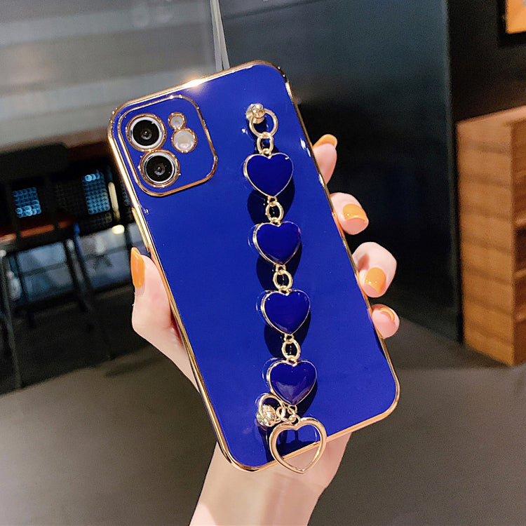 US LITE Luxury Heart Bracelet Chain Cover Case for Iphone 11 12 Mini Pro Max