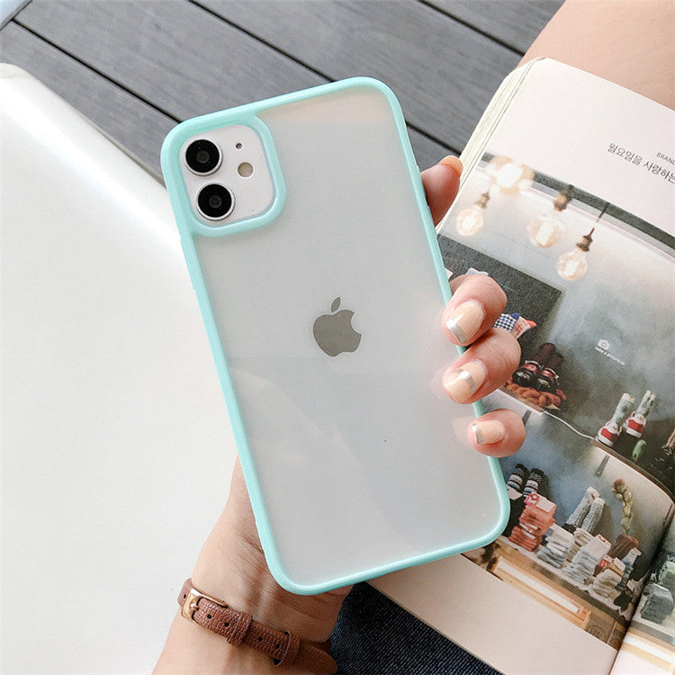 LuxuryKase Shockproof Silicone Bumper Transparent Protection Case Cover For Iphone 11 12 13 14 Plus Mini Pro Max