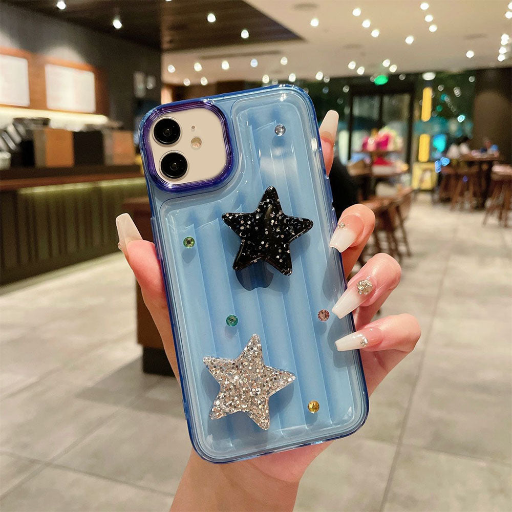 LuxuryKase LK119 Crystal Clear Bling Star Case For iPhone