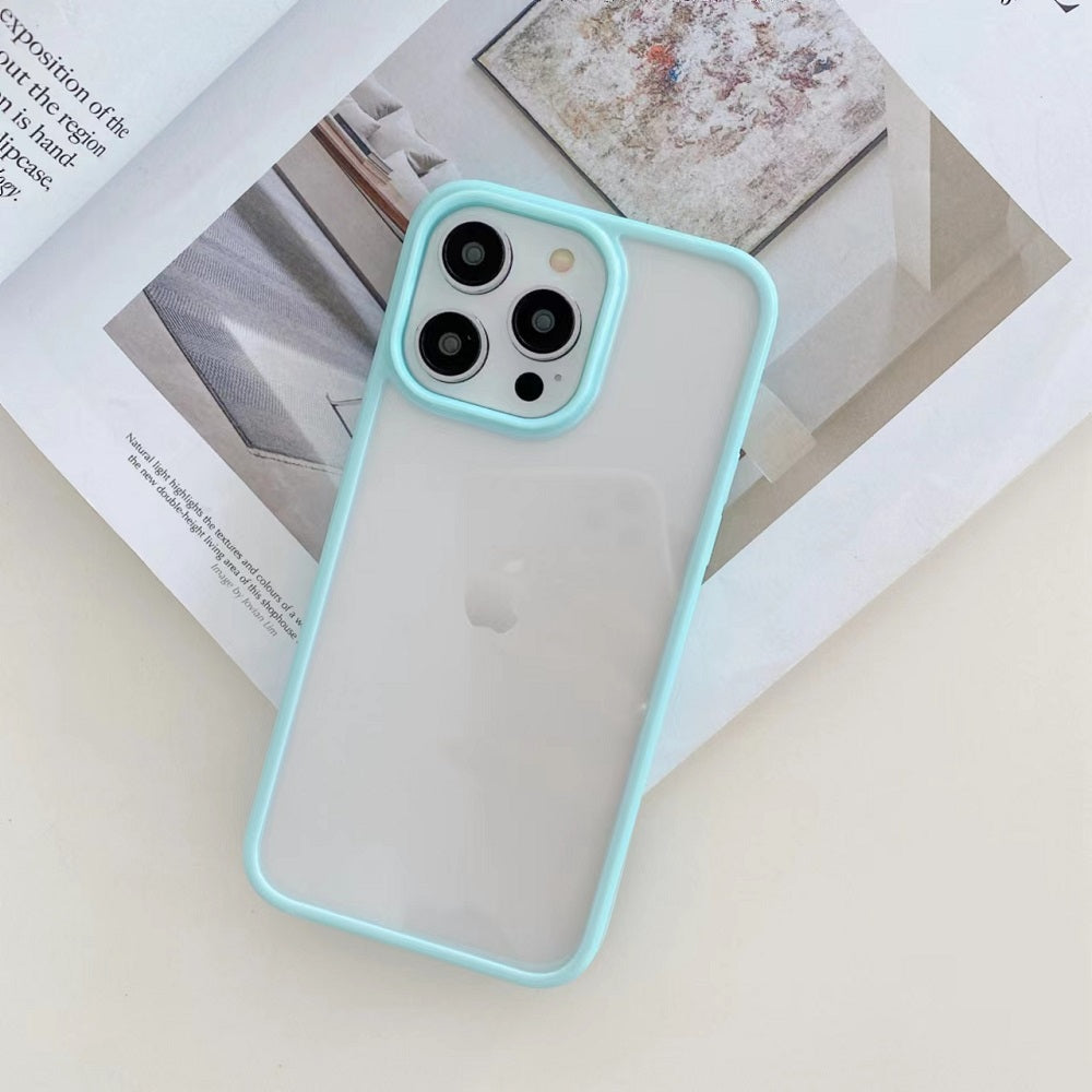 LuxuryKase Shockproof Silicone Bumper Transparent Protection Case Cover For Iphone