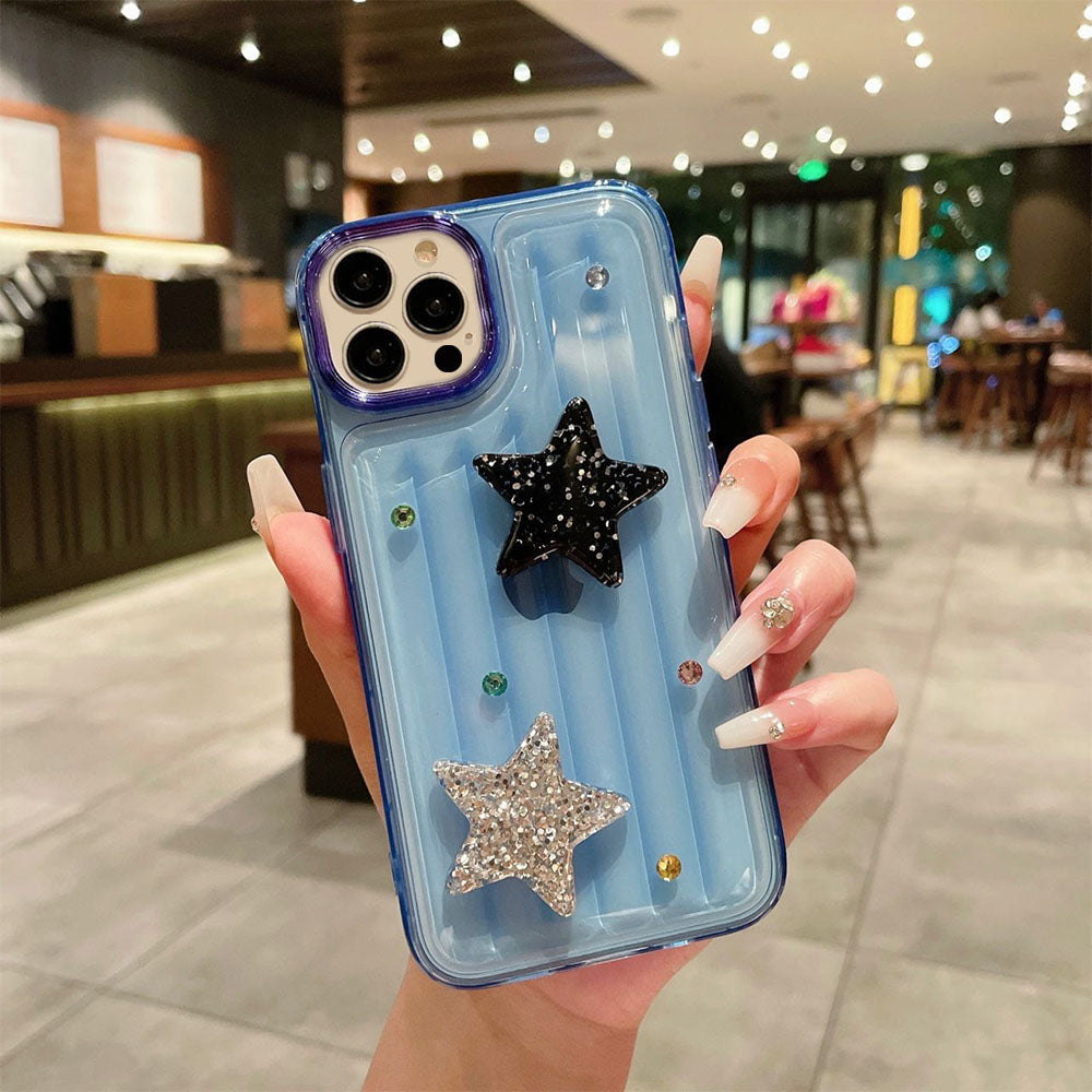 LuxuryKase LK119 Crystal Clear Bling Star Case For iPhone