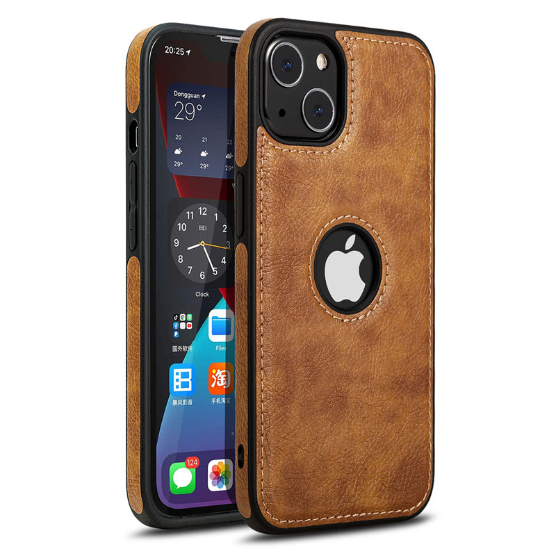 Luxurykase Business Style PU Leather Shockproof Case For Iphone 11 12 13 14 Plus Mini Pro Max