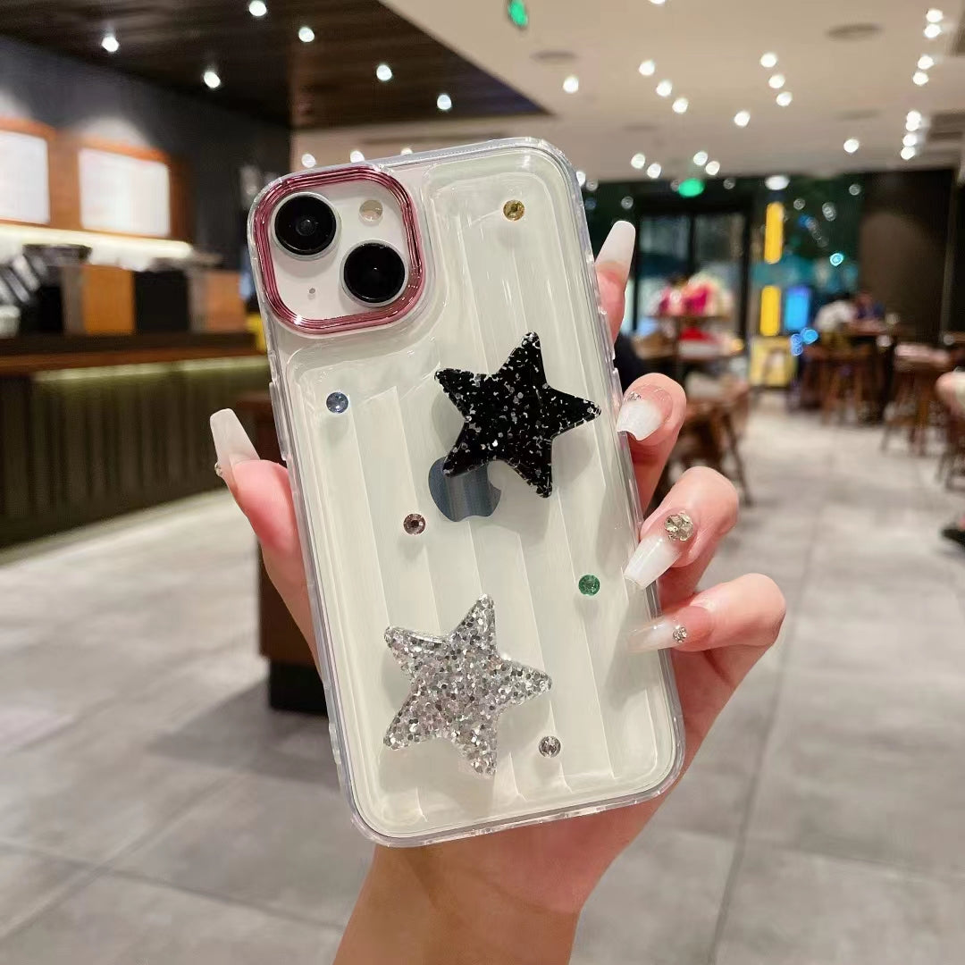 LuxuryKase LK119 Crystal Clear Bling Star Case For iPhone