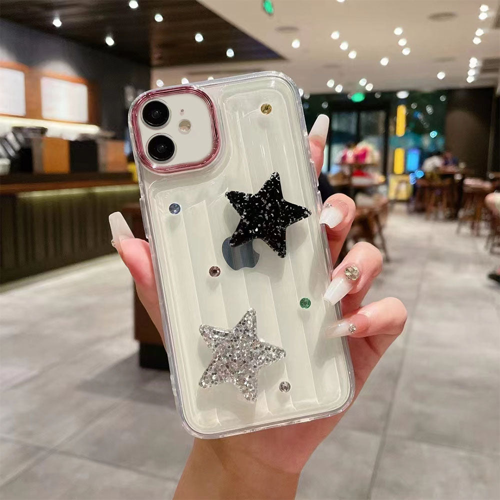 LuxuryKase LK119 Crystal Clear Bling Star Case For iPhone